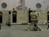 Erica and John in Front of Elephant Obelisk in Rome